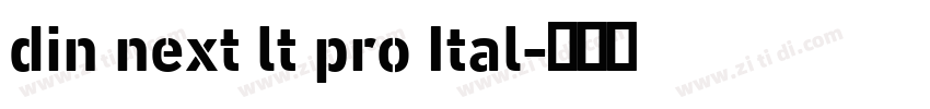 din next lt pro Ital字体转换